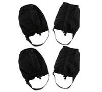 Easnea Lot de 2 paires de guêtres de neige basses pour femmes, hommes et jeunes, pour randonnée, marche, randonnée, randonnée et randonnée - Légères, imperméables et réglables - Noir