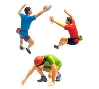 Easnea Lot de 3 figurines d'escalade miniatures - Mini figurines d'escalade miniatures - Micro paysage de diorama - Jauge de paysage de personnes - Modèle de décoration pour projets de bricolage -