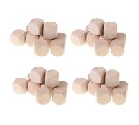 Easnea Lot de 40 dés vierges en bois de 30 mm pour jeux TRPG