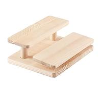 Easnea Présentoir en Bois à 2 Niveaux - Étagère d'Escalier pour Lunettes de Soleil et Cupcakes - Présentoir de Table