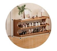 Easnuroz Étagère À Chaussures Étroite Étroite À 2-6 Niveaux Étagère À Chaussures Compacte pour Petits Espaces Tour À Chaussures Empilable, Haute Et Fine, Idéale pour(80 * 20 * 36cm)