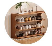 Easnuroz Étagère À Chaussures Étroite Étroite À 2-6 Niveaux Étagère À Chaussures Compacte pour Petits Espaces Tour À Chaussures Empilable, Haute Et Fine, Idéale pour(70 * 20 * 51cm)
