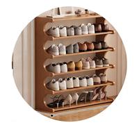 Easnuroz Étagère À Chaussures Étroite Étroite À 2-6 Niveaux Étagère À Chaussures Compacte pour Petits Espaces Tour À Chaussures Empilable, Haute Et Fine, Idéale pour(70 * 20 * 83cm)