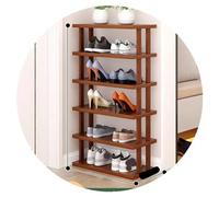 Easnuroz Étagère À Chaussures Étroite Étroite À 2-9 Niveaux pour Placard, Entrée, Étagère À Chaussures Verticale Haute Et Mince Tour À Chaussures(Brown-B,48 * 24 * 91CM)