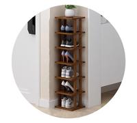 Easnuroz Étagère À Chaussures Étroite Étroite À 2-9 Niveaux pour Placard, Entrée, Étagère À Chaussures Verticale Haute Et Mince Tour À Chaussures(Brown-B,24 * 25 * 109CM)