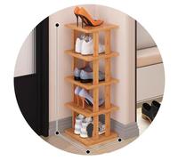 Easnuroz Étagère À Chaussures Étroite Étroite À 2-9 Niveaux pour Placard, Entrée, Étagère À Chaussures Verticale Haute Et Mince Tour À Chaussures(Brown-A,24 * 25 * 73CM)