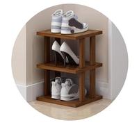 Easnuroz Étagère À Chaussures Étroite Étroite À 2-9 Niveaux pour Placard, Entrée, Étagère À Chaussures Verticale Haute Et Mince Tour À Chaussures(Brown-B,24 * 25 * 37CM)