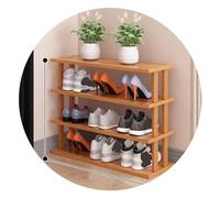 Easnuroz Étagère À Chaussures Étroite Étroite À 2-9 Niveaux pour Placard, Entrée, Étagère À Chaussures Verticale Haute Et Mince Tour À Chaussures(Brown-A,65 * 24 * 55CM)