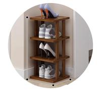 Easnuroz Étagère À Chaussures Étroite Étroite À 2-9 Niveaux pour Placard, Entrée, Étagère À Chaussures Verticale Haute Et Mince Tour À Chaussures(Brown-B,24 * 25 * 55CM)
