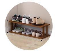 Easnuroz Étagère À Chaussures Étroite Étroite À 2-9 Niveaux pour Placard, Entrée, Étagère À Chaussures Verticale Haute Et Mince Tour À Chaussures(Brown-B,65 * 24 * 19CM)