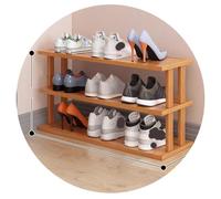 Easnuroz Étagère À Chaussures Étroite Étroite À 2-9 Niveaux pour Placard, Entrée, Étagère À Chaussures Verticale Haute Et Mince Tour À Chaussures(Brown-A,65 * 24 * 37CM)