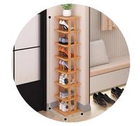 Easnuroz Étagère À Chaussures Étroite Étroite À 2-9 Niveaux pour Placard, Entrée, Étagère À Chaussures Verticale Haute Et Mince Tour À Chaussures(Brown-A,24 * 25 * 127CM)