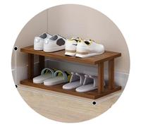 Easnuroz Étagère À Chaussures Étroite Étroite À 2-9 Niveaux pour Placard, Entrée, Étagère À Chaussures Verticale Haute Et Mince Tour À Chaussures(Brown-B,47 * 24 * 19CM)