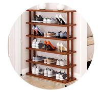 Easnuroz Étagère À Chaussures Étroite Étroite À 2-9 Niveaux pour Placard, Entrée, Étagère À Chaussures Verticale Haute Et Mince Tour À Chaussures(Brown-B,67 * 24 * 91CM)