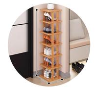 Easnuroz Étagère À Chaussures Étroite Étroite À 2-9 Niveaux pour Placard, Entrée, Étagère À Chaussures Verticale Haute Et Mince Tour À Chaussures(Brown-A,24 * 25 * 109CM)