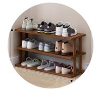 Easnuroz Étagère À Chaussures Étroite Étroite À 2-9 Niveaux pour Placard, Entrée, Étagère À Chaussures Verticale Haute Et Mince Tour À Chaussures(Brown-B,65 * 24 * 37CM)