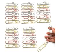 EasPowest Heart Pen Clip for Notebook, Paperclip Pen Holder, Paper Clip en Holder, Heart Shaped Metal en lip, Cute eart Paper lips, Office Supplies (30 Pcs)