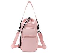 EasPowest Water Bottle Shoulder Bag - The Ultimate Outdoor Companion, Shoulder Bag Water Bottle Carrier Holder with Strap (Pink)