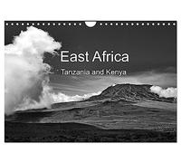 East Africa - Tanzania and Kenya / UK-Version (Wall Calendar 2026 DIN A4 landscape), CALVENDO 12 Month Wall Calendar: Black and white photography: Wildlife, landscape, people in Tanzania und Kenya