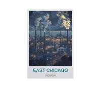 East Chicago, Indiana，1000 Pièces Puzzle Défi Cérébral pour Enfants Bricolage Cadeau Amusant Jeu D'intérieur Décor À La Maison（50x70cm）-GH52
