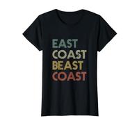 East Coast Beast Coast - Design rétro Vintage T-Shirt Graphique avec Valeur