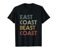 East Coast Beast Coast - Design rétro Vintage T-Shirt Graphique avec Valeur
