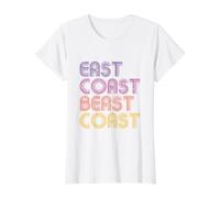East Coast Beast Coast Palette Vintage rétro Coucher de Soleil T-Shirt Graphique avec Valeur