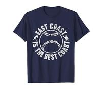 East Coast est la Meilleure côte East Coast West Coast Baseball T-Shirt