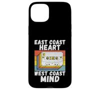 East Coast Heart West Coast Mind Hip Hop des années 90 Coque pour iPhone 15 Plus