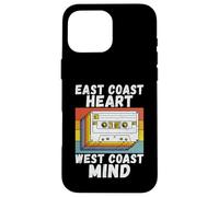 East Coast Heart West Coast Mind Hip Hop des années 90 Coque pour iPhone 16 Pro Max