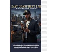 EAST COAST MUSIC COMPOSITION NOTEBOOK: Music manuscript book/ large 8x11 inch (uk A4) / 99 page / 12 stave /composer book /hip hop styled / east coast / nyc / rap