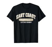 East Coast Seaside Society Membre USA Varsity Vintage T-Shirt