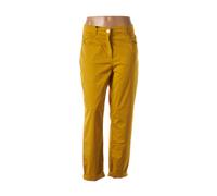 east drive pantalons femme de couleur jaune