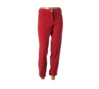 east drive pantalons femme de couleur rouge 46