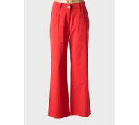 east drive pantalons femme de couleur rouge 46