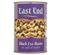 East End Est Haricots Fin De l'oeil Noir en Saumure 400G - Paquet de 2