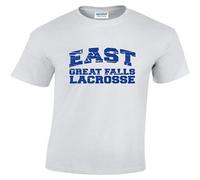 East Great Falls Lacrosse Movie Men's Cotton T-Shirt White Shirt Top Tee M