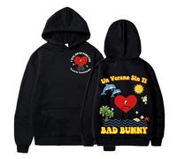 East-hai-buy 2022 Bad Bunny Un Verano Sin TI Sweat À Capuche Imprimé Streetwear Surdimensionné À Manches Longues Sweats Unisexe Hommes Survêtement