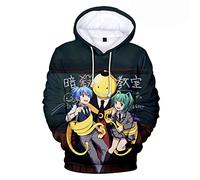 East-hai-buy Assassination Classroom Sweats à Capuche Korosensei 3D Hommes Sweats À Capuche Pull Mignon Garçon/Fille Anime Enfant Vêtements