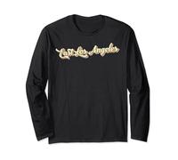 East Los Angeles T-shirt rétro art baseball police vintage Manche Longue
