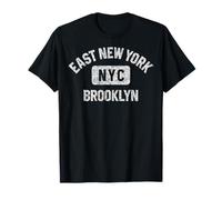 East New York Brooklyn NYC Gym Style usé Blanc T-Shirt