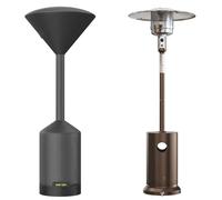 EAST OAK Housse de chauffage de terrasse en tant qu'accessoire pour chauffage de terrasse extérieur, tissu Oxford 300D, fermeture éclair, imperméable, résistante à la poussière, au soleil, dôme de