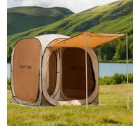 East Oak Tente de Camping Pop-up de 1,8 x 1,8 m | Maison moustiquaire extérieure avec 4 Pare-Soleil | Auvent instantané surdimensionné avec Sac de Transport Portable | Tonnelle Pop-up pour terrasse
