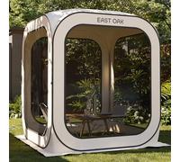 EAST OAK Tonnelle Pliante 1,7x1,7M, Pop-up Gazebo pour 2-3 Personnes, Barnum Pliant de Jardin, Chapiteau Exterieur, Protection UPF 50+, Ventilation à 360°, Anti-moustiques, avec Sac de Transport