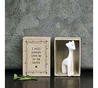 East of India Boîte d'allumettes en porcelaine avec motif girafe - Cadeau pour papa