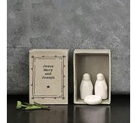 East of India Cadeau de Noël en Porcelaine pour crèche de Noël