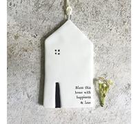 East of India Cintre en porcelaine - Bless this home, décoration murale de nouvelle maison, cadeau à suspendre pour un déménagement, cadeau pour les amis et la famille
