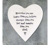 East of India Cœur Motif "Remember You Are Braver Than You Believe