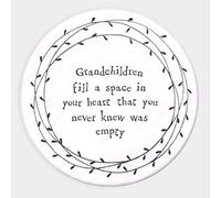 East of India Feuille en Porcelaine - Petits-enfants remplir un espace vide dans votre coeur vous ne Savait jamais a été - Nouveau Stock 2016