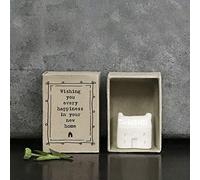 East of India Mini boîte d'allumettes Wishing You Every Happiness in your New Home | Cadeau de Nouvelle Maison | Cadeau Souvenir | Cadeau de déménagement | Boîte aux Lettres
